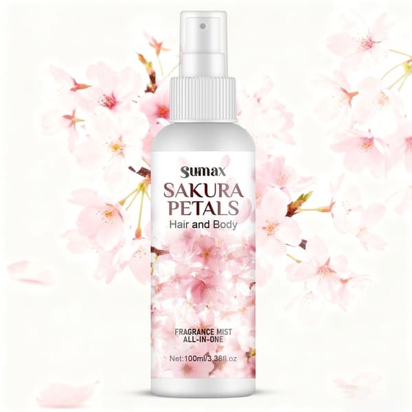 100 ml hvid sprayflaske kirsebærblomst hårduftmist