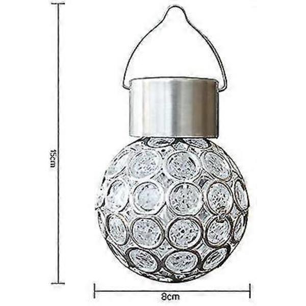 LED Solcellelys med Skiftende Farger 2 Pakker For Hengende Vanntette For Hage, Patio, Hage, Sti