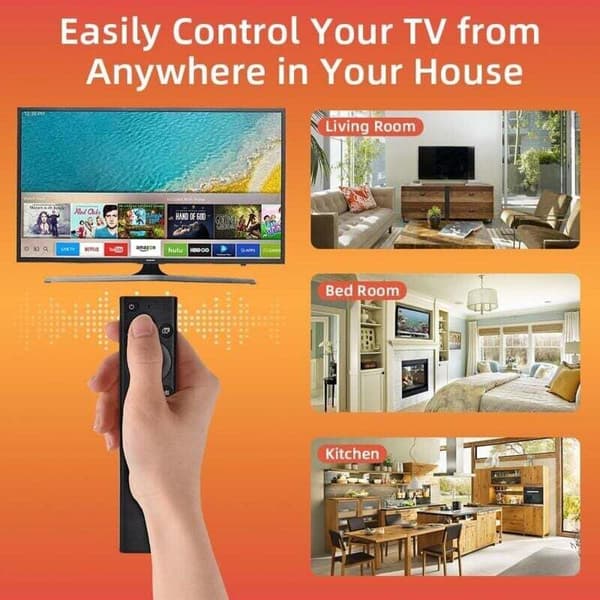 Erstatningsfjernkontroll med stemmestyring for Samsung TV-er.