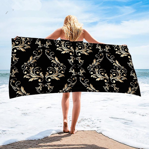 Lyxiga Mikrofiber Strandhanddukar i Europeisk Design för Män Kvinnor Hem/Hotell Badhanddukar Strandhandduk