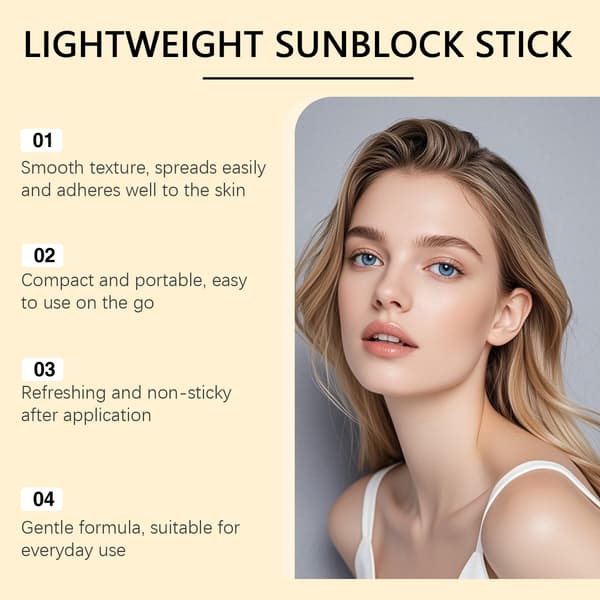 SPF50+ PA++++ Solskyddsstift, Dagligt UV-skydd