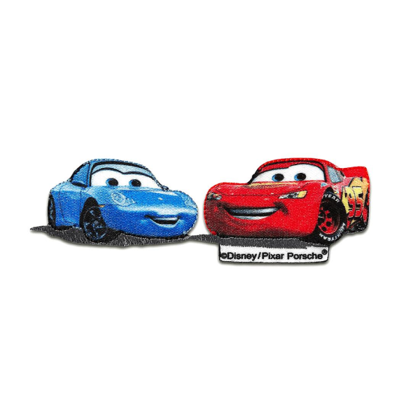 Patch - Autot Lightning McQueen & Sally Disney Comic Kids - punainen/sininen - 10x3,4 cm - patch