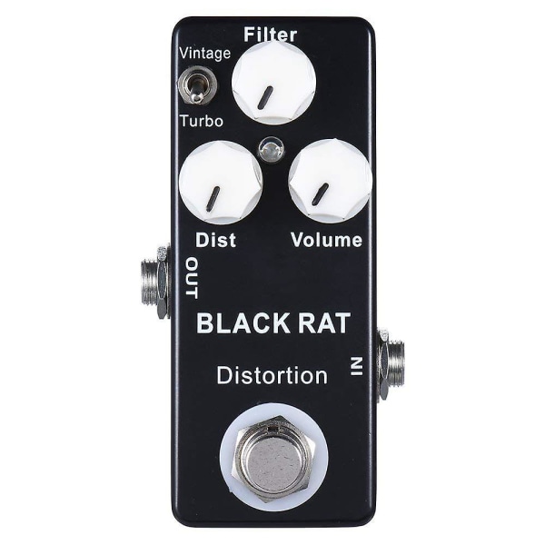 Musta RAT Distortion Mini Guitar Effect -pedaali