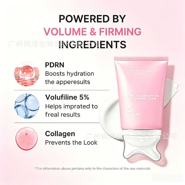 Pink Bottle Collagen Lifting Cream, Neck Gua Sha Massage Cream 3pcs