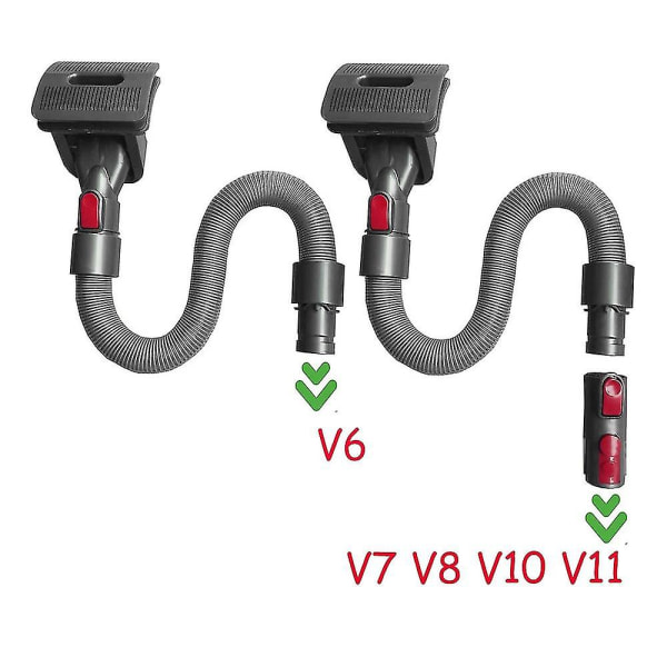 Fleksibel forlengelsesslange for V15 V11v10 V8 V7 Støvsuger - Hundedyrhårbørste pleieverktøy