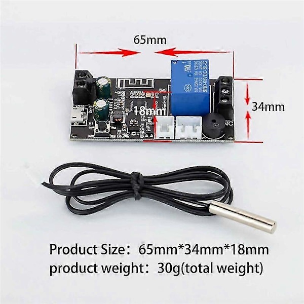 Wifi Fjärrkontroll Termostat Hög Precision Temperaturregulatormodul Kylning Och Uppvärmning App Tempera