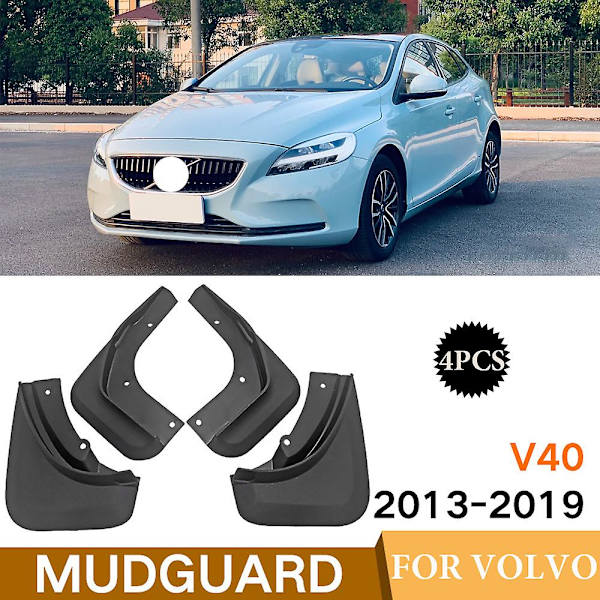 Ny styling  Stänkskydd för Volvo V40 Hatchback 2013-2019 2014 2015 Bilstänkskydd Stänklappar Stänkskydd Fram Bak Stänkskydd Skärm
