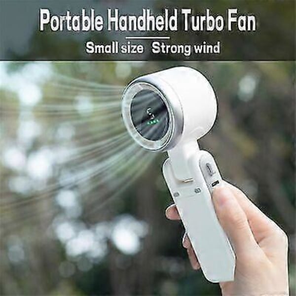 Pocket Breeze 3-i-1 Mini Turbo Fan, 2024 Bedste Bærbare Håndholdte Turbo Fan, 5 Gear