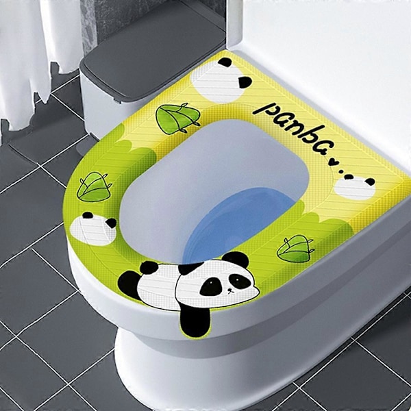 2 kpl EVA Pestävä Tarrallinen Vaahtomuovinen WC-istuimen Päällinen Vedenpitävä WC-istuimen Silikoni Neljä Vuodenaikaa Kotitalouksien Kotitarvikkeet Helppo Elämä