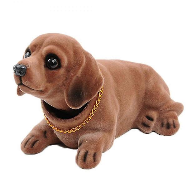 Bildekoration Nikkende Hund Pynt Høj Emulering Kreativ Hund Instrumentbræt Håndværk Hundelsker Gave til Bil Køretøj Skrivebord Bordplade Kontor Dekoration Baby Børn