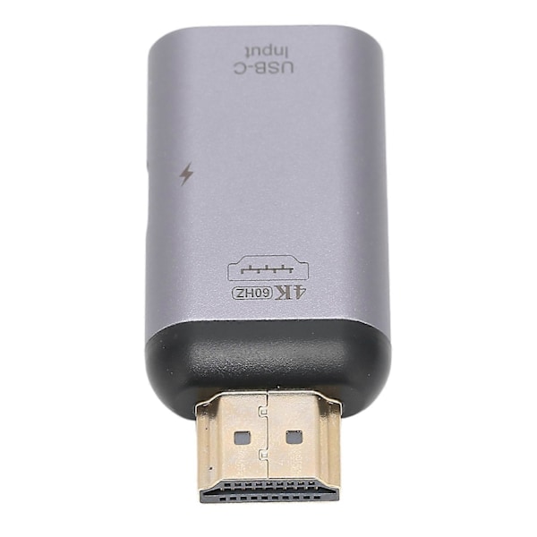 Typ C-adapter HD 4K PD 100W Bärbar Typ C Hona till Hane Guldpläterad Adapter Dockningsstation (Typ C Hona till HDMI Hane)