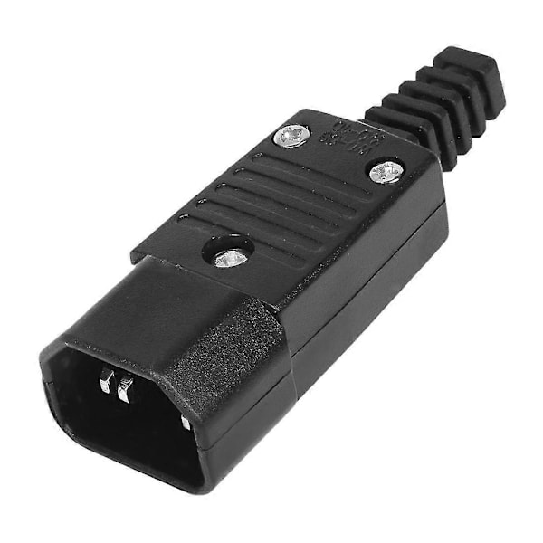 5-pack IEC 320 C14 Strömadapterkabelkontakt, omkopplingsbar, 3-polig hane