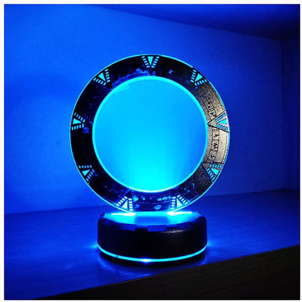 Shxx Atlant, är Stargate Night Light Creative Stereo Led 3d Night Light Fjärrkontroll Bordslampa Xq-3dd106