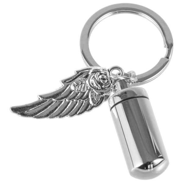 Urna Nyckelring Hänge Mini Urna Behållare Hängande Ornament Husdjursurna med Nyckelring