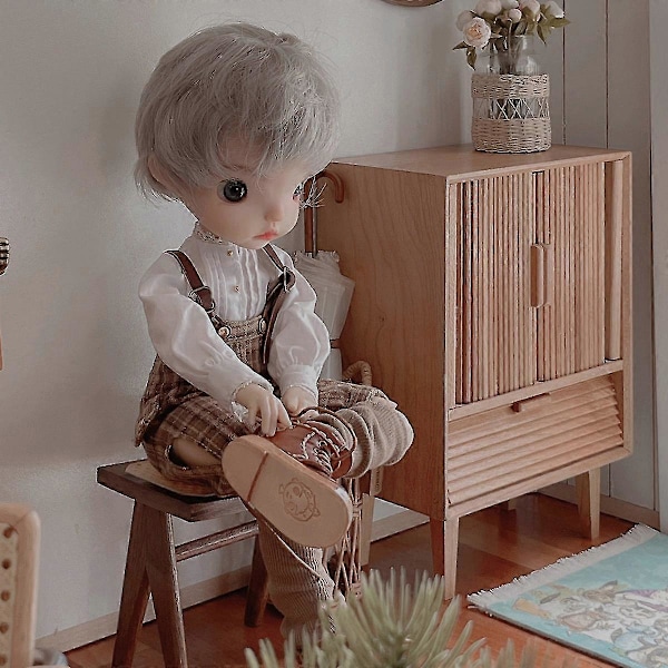 1/6 Bjd Ob11 Miniatyylikaluste Mini Malli / Sivupöytä / Matala Jakkara A