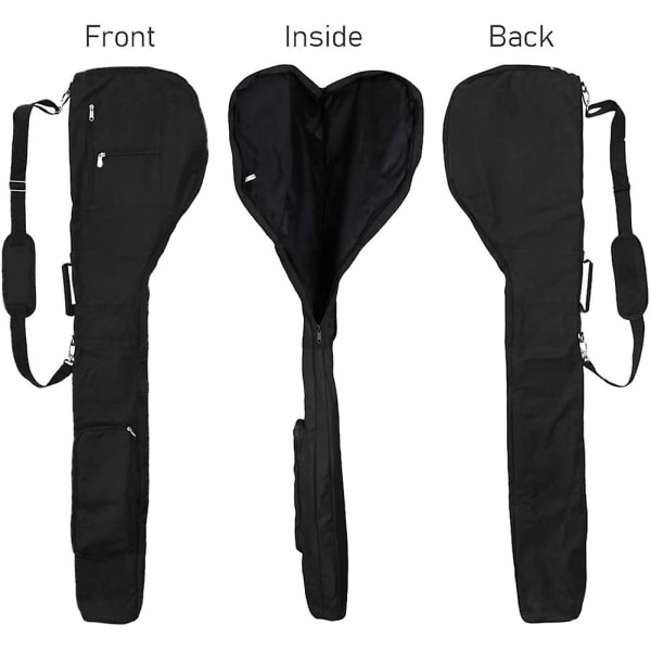 Ny golfklub bæretaske bære driving range rejsetaske vandafvisende sammenklappelig golf taske golf bæretaske, sort