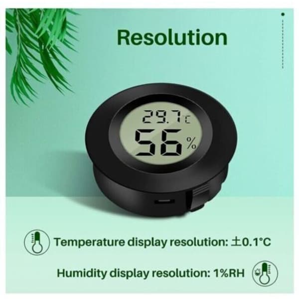 (6 st - B) Mini digital LCD-termometer hygrometer temperatur luftfuktighet -50-70℃ 10%-99% RH Bärbar termometer termohygrometerindikator