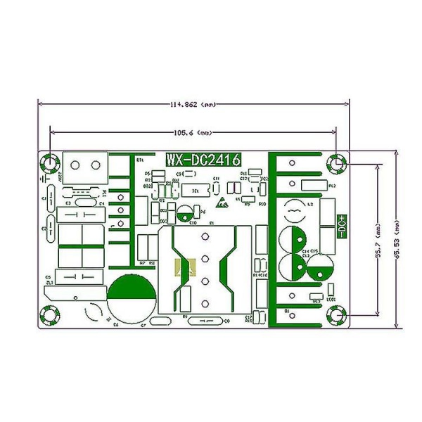 Virtalähdemoduuli, 36V 5A 180W 50/60HZ AC-DC -kytkentävirtalähdemoduulin levy Automaattinen säädettävä jännitesäädin AC 100V-240V DC:hen