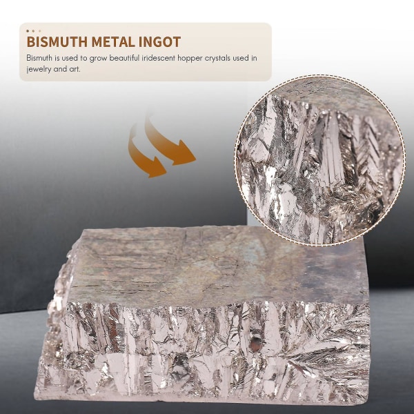 1 kg vismut metall ingot 99,99% ren krystall Fr å lage krystaller