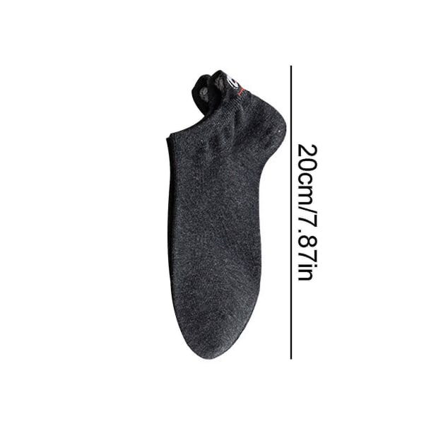 Søte sokker 10 par bomull Kawaii broderte morsomme ankelsokker Nyhetssokker for kvinner jenter - Snngv