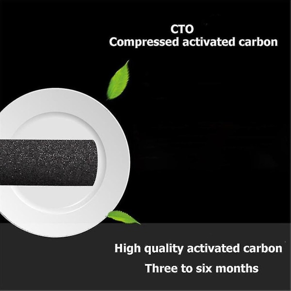 3 stk 10" Cto vannfiltre med aktivt karbon, vannfilterpatroner