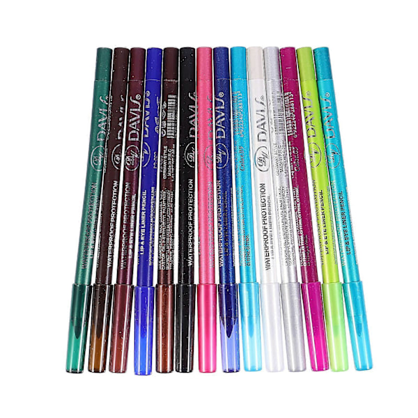14 st Färgglada Eyeliner-pennor för Flickor Smink Ögonpennor Kosmetiska Pennor