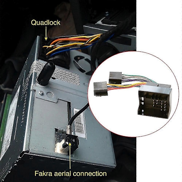 Bilradio ISO Adapter Bryterkabel For Opel H Corsa C Combo Meriva Zafira For Agila Movano