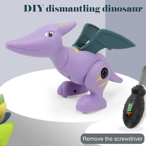 Dinosaur Legetøj Dino Legetøj med Bor STEM DIY Uddannelsesmæssigt Legetøj med Værktøjer til Børn