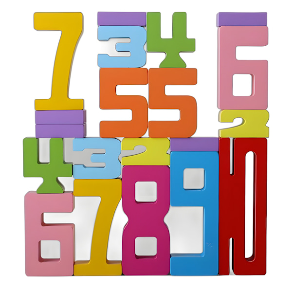 Wooden Fun Brain-burning Number Puzzle Children's Early Education Mathematical Thinking Puzzle Wooden Puzzle B