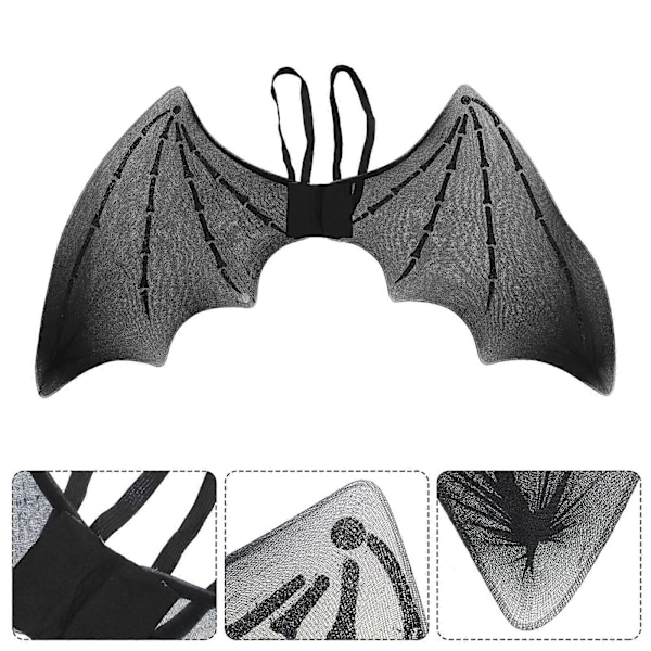 Svarta Accessoarer Kvinnor Fladdermusvingar Cosplay Vampyr Fladdermusvinge Husdjur Fladdermusvingar Vuxen Fladdermusvinge Låtsaslek