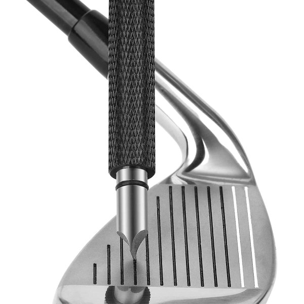 Golf Club Groove -teroitin, uudelleenuritustyökalu ja puhdistusaine kiiloille ja raudoille - Luo optimaalinen backspin - sopii U- ja V-urille Rosa S