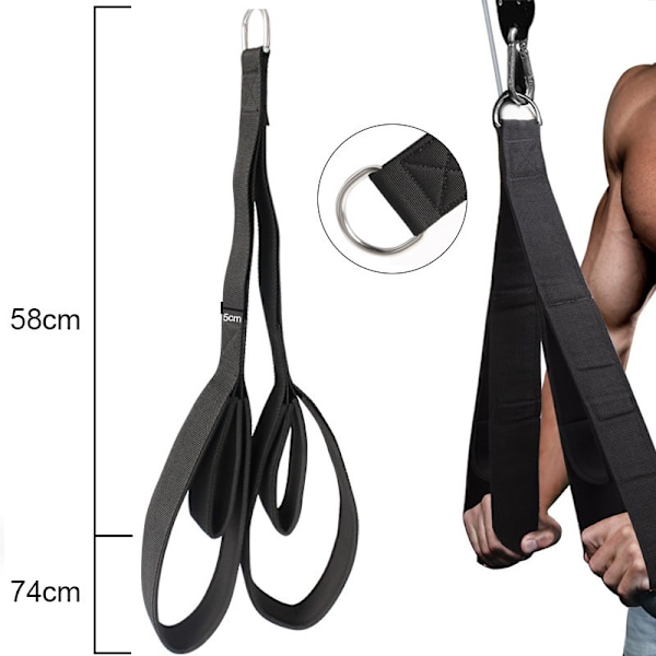Dubbeländad repträning för biceps och triceps - Muskelträning, fitnesstillbehör, nedre delen av midjan, armrep
