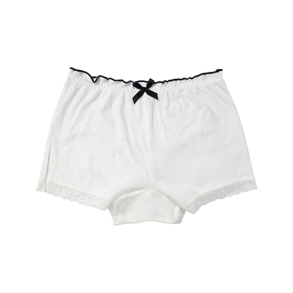 Sikkerhedsshorts til kvinder med blondekant, 3 farver, bløde elastiske anti-gnidningsunderbukser, størrelse M