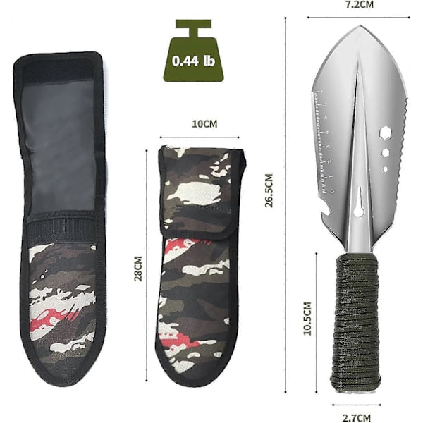 Campingspades, Camping Multiverktøy Menn Gave, Multiverktøy Manuell Vandring Spade Hage Spade Utendørs, Hagearbeid