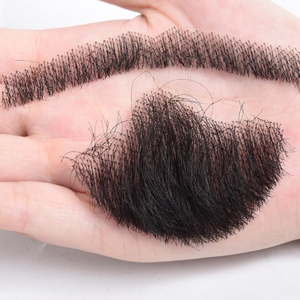 Manlig simulerad falsk skägg rekvisita lätt att fästa skägg för film makeup arbetare förlovade