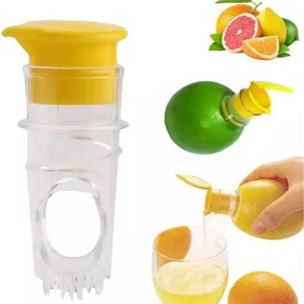 3 stk. Mini Manuel Citronpresser, Bærbar Citronpresser, Multifunktionel Frugtpresser til Dit Køkken