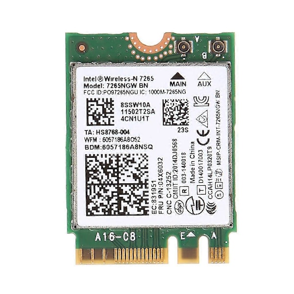 Dual Band Wifi Card 2.4g / 5g Network Adapter Ngff Interface Bt 4.0 For Lenovo