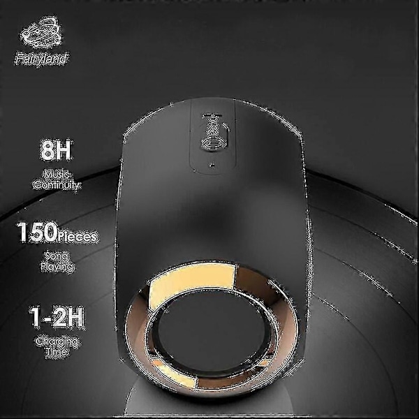Bärbara Bluetooth-högtalare Subwoofer Stereo Hifi-ljud Tws Handsfree Tf Usb-högtalare (svart)