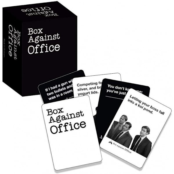 Englanninkielinen versio Box Against Office Anti-Humanity -pelipakka, Party Cards, Lautapeli, Pelikortit