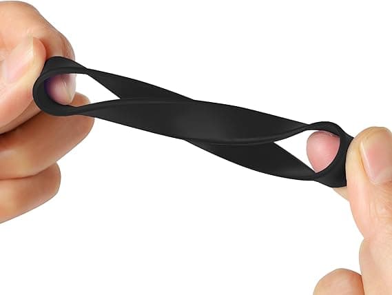 2 STK Sorte Silikone Armbånd, Elastiske Sportsarmbånd til Aktiviteter