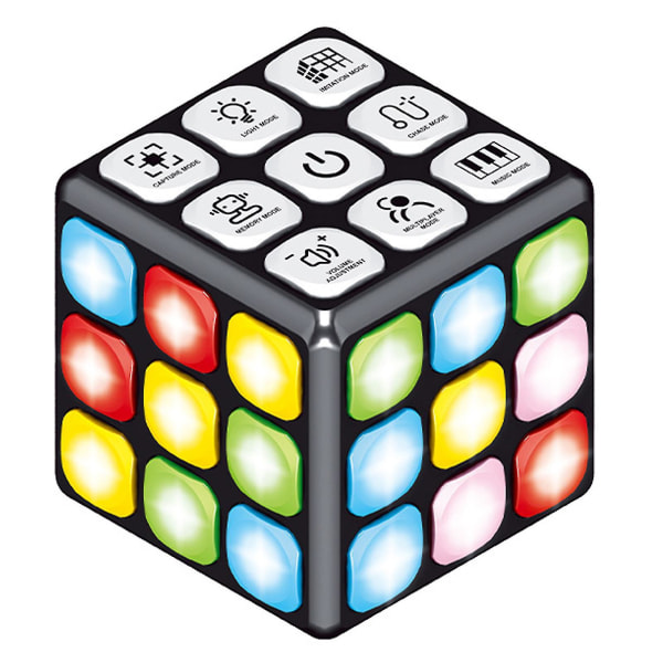 Light Up Cube Toy 5 Elektronisk hjerne- og hukommelsesspil Legetøj til piger i alderen 6 7 8 9 10-12 år og opefter ferie- eller fødselsdagsgaveidé til børn piger