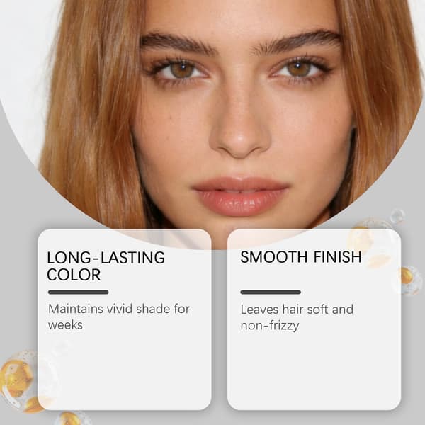 Naturlig svart hårfarge, 100 ml langvarig semi-permanent hårfarge