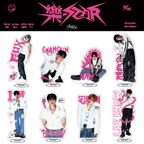 Stray Kids stativskylt album <乐-STAR> Huang Xuanchen och Li Yongfu stoppskylt akryltillbehör prydnader stoppskylt