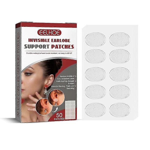 50pcs/box Heavy Earrings Stabilizers Comfortable Ear Lobe Support Patches