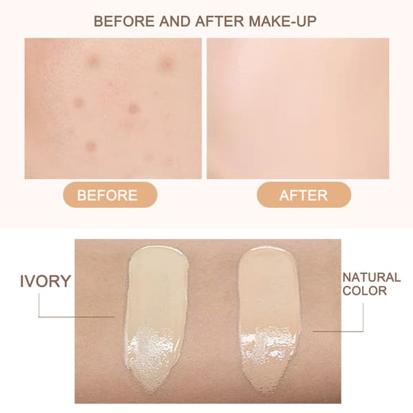 Makeup Primer, poreminimerende, lysnende fugtgivende basecreme Ivory White