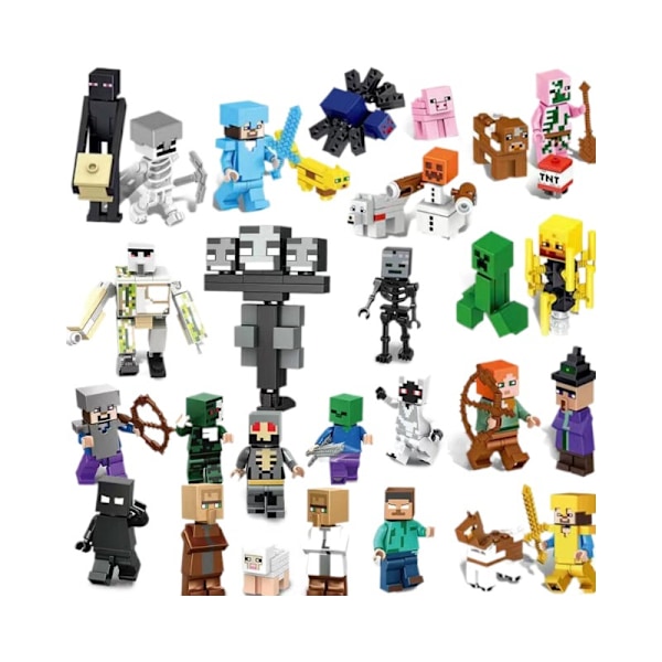 Minecraft Minifigur Sæt 29 Stykker Minifigurer Børnegaver