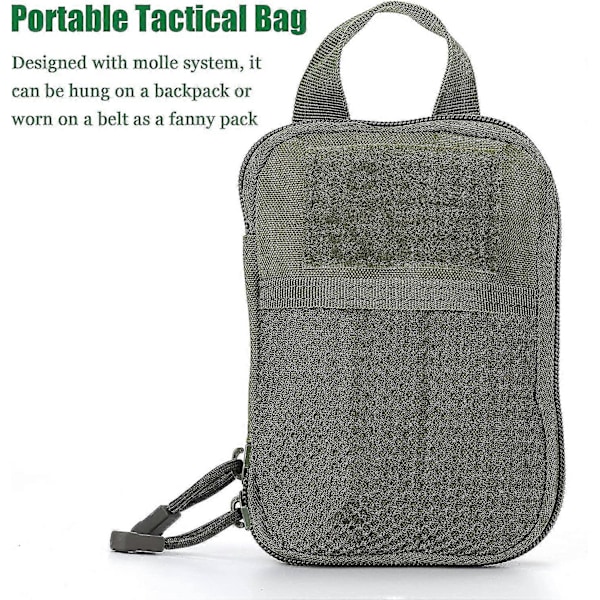 Taktisk Molle-ficka Nylon Militär Edc Liten Midjepåse Pack Väska För Utomhussporter Väskor Grön