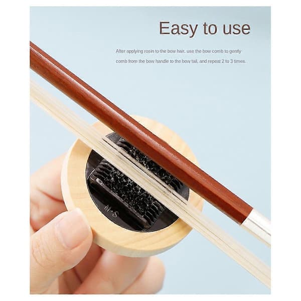 Bow Comber Violinbåge Hårkam Hållbar DIY Erhu Båge Borstar Förbättra Ton