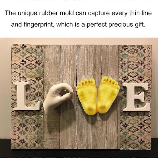 3D Kreativ Gestus Form Gipsform DIY Håndværk Gestus Cementform Boligindretning 25g klonpulver+25g modelpulver