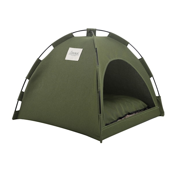 Sommarkylmatta utomhus djurnäste tält andningsbart hopfällbart enfärgat enkelt djurbur 43*26*3CM